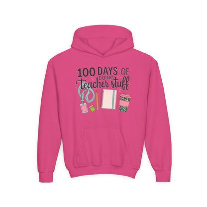 Teacher Appreciation Youth Hoodie, Perfect for School Days, Gifts for Educators, 100 Days of Teacher Stuff, Cozy Classroom Wear, Fun Heliconia