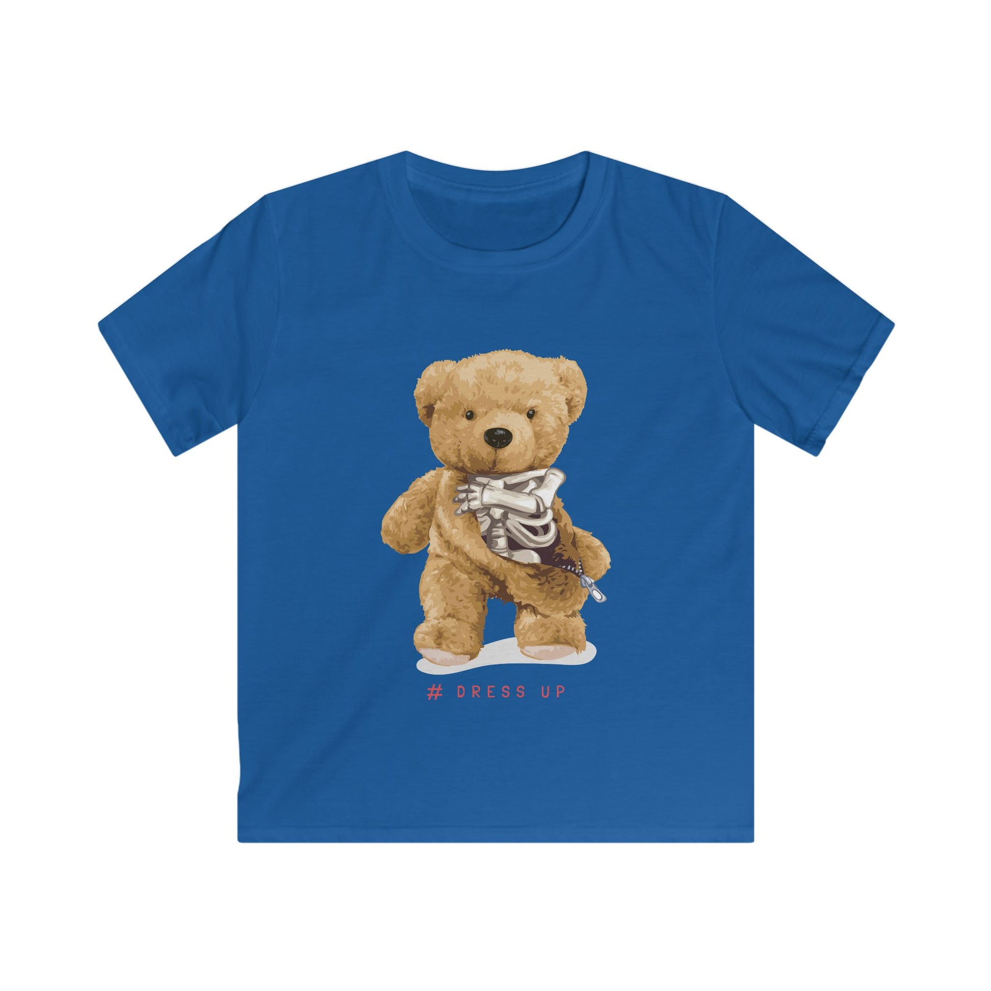 Cute Kids Teddy Bear Tee, Dress Up T-Shirt, Playful Children's Shirt, Birthday Gift for Kids, Cozy Casual Wear Royal