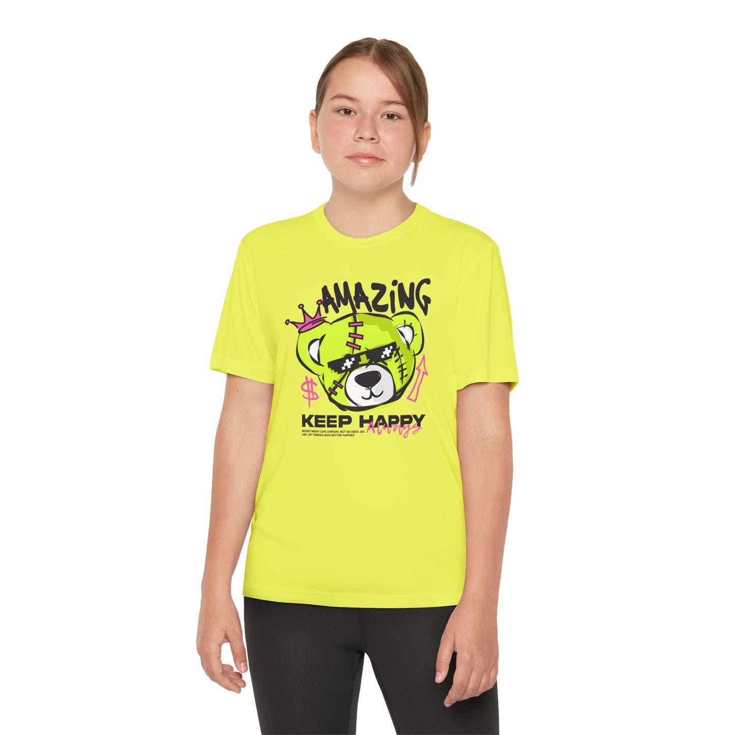 Youth Graphic Tee with Fun Bear Design, Casual Streetwear Shirt, Perfect Gift for Kids, Playful Summer Outfit, Birthday Gift, Everyday Wear