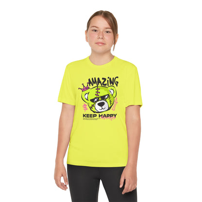 Youth Graphic Tee with Fun Bear Design, Casual Streetwear Shirt, Perfect Gift for Kids, Playful Summer Outfit, Birthday Gift, Everyday Wear