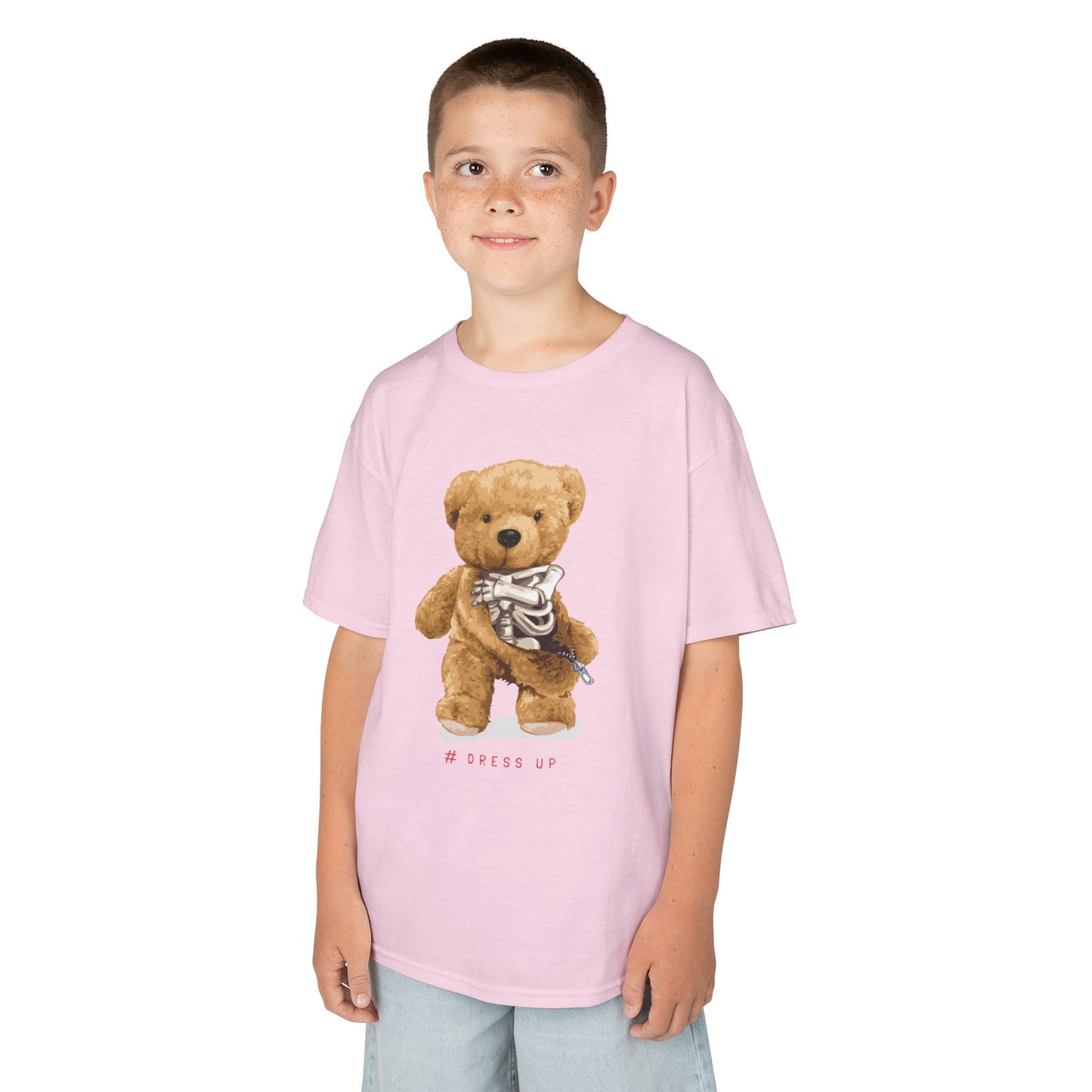 Cute Teddy Bear Kids Tee, Kids Cotton T-Shirt, Fun Graphic Tee, Childrens Holiday Gift, Soft Casual Wear