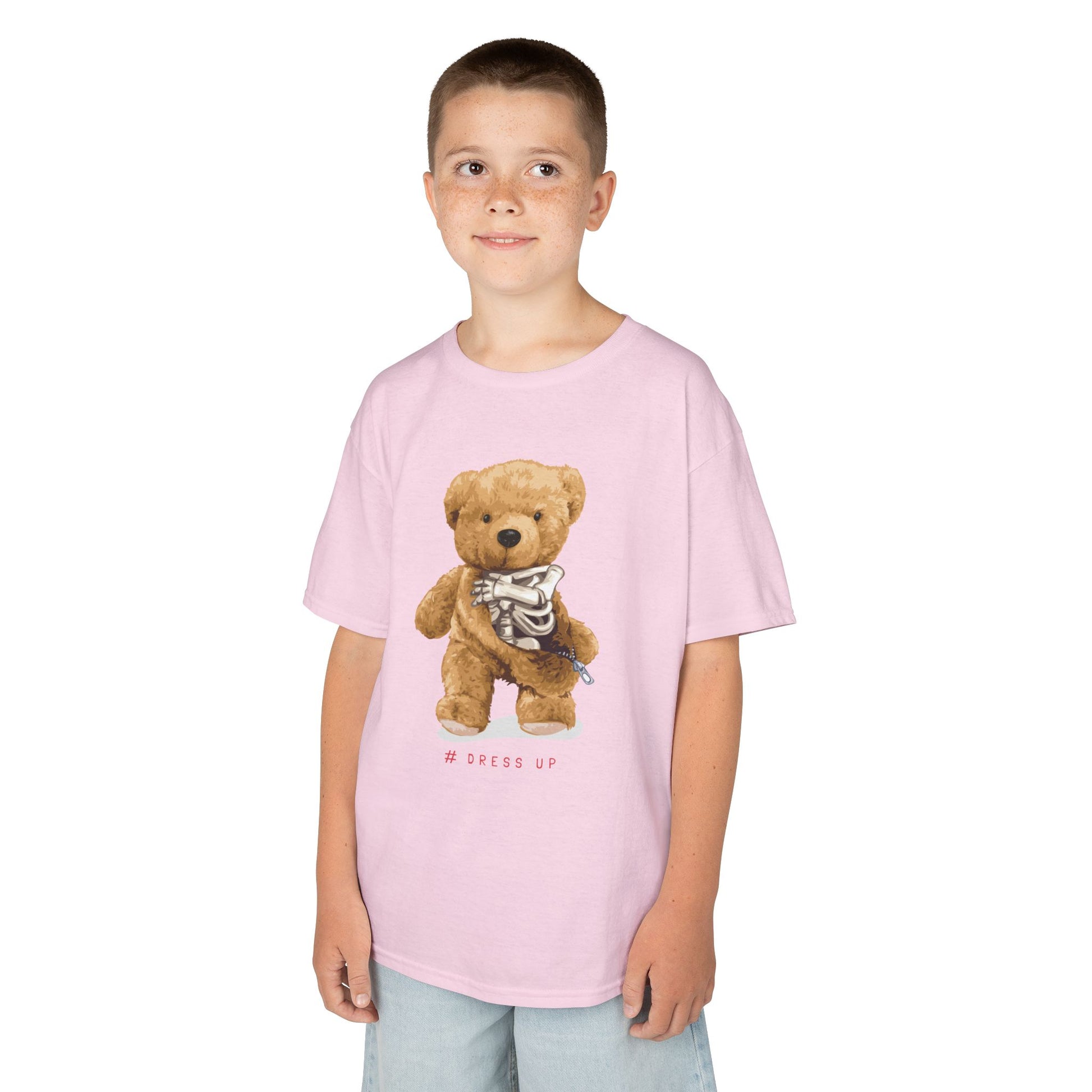 Cute Teddy Bear Kids Tee, Kids Cotton T-Shirt, Fun Graphic Tee, Childrens Holiday Gift, Soft Casual Wear