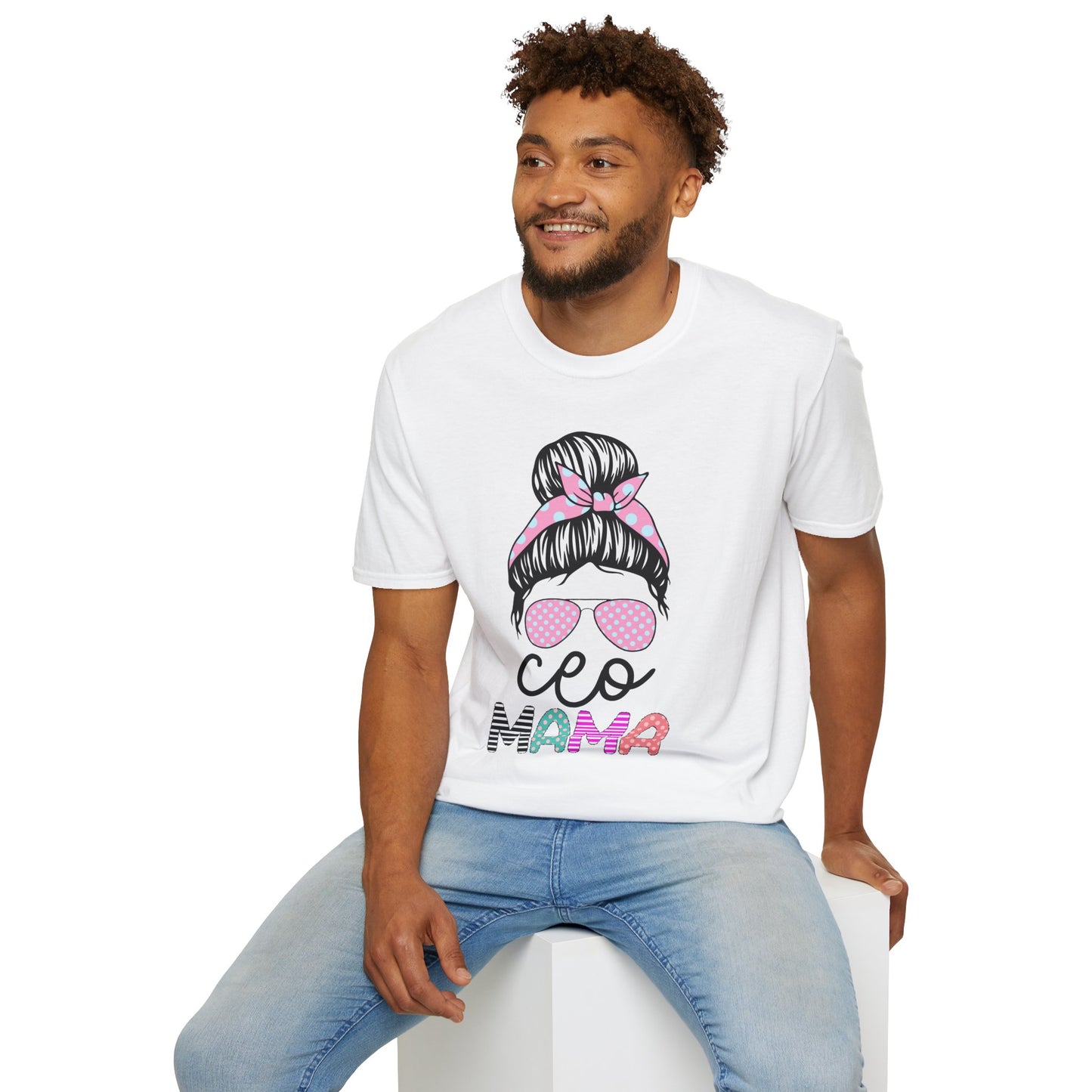 CEO Mama Graphic T-Shirt - Unisex Softstyle Tee, Perfect Gift for Mom, Birthday, Mother's Day, Casual Wear, Relaxed Fit