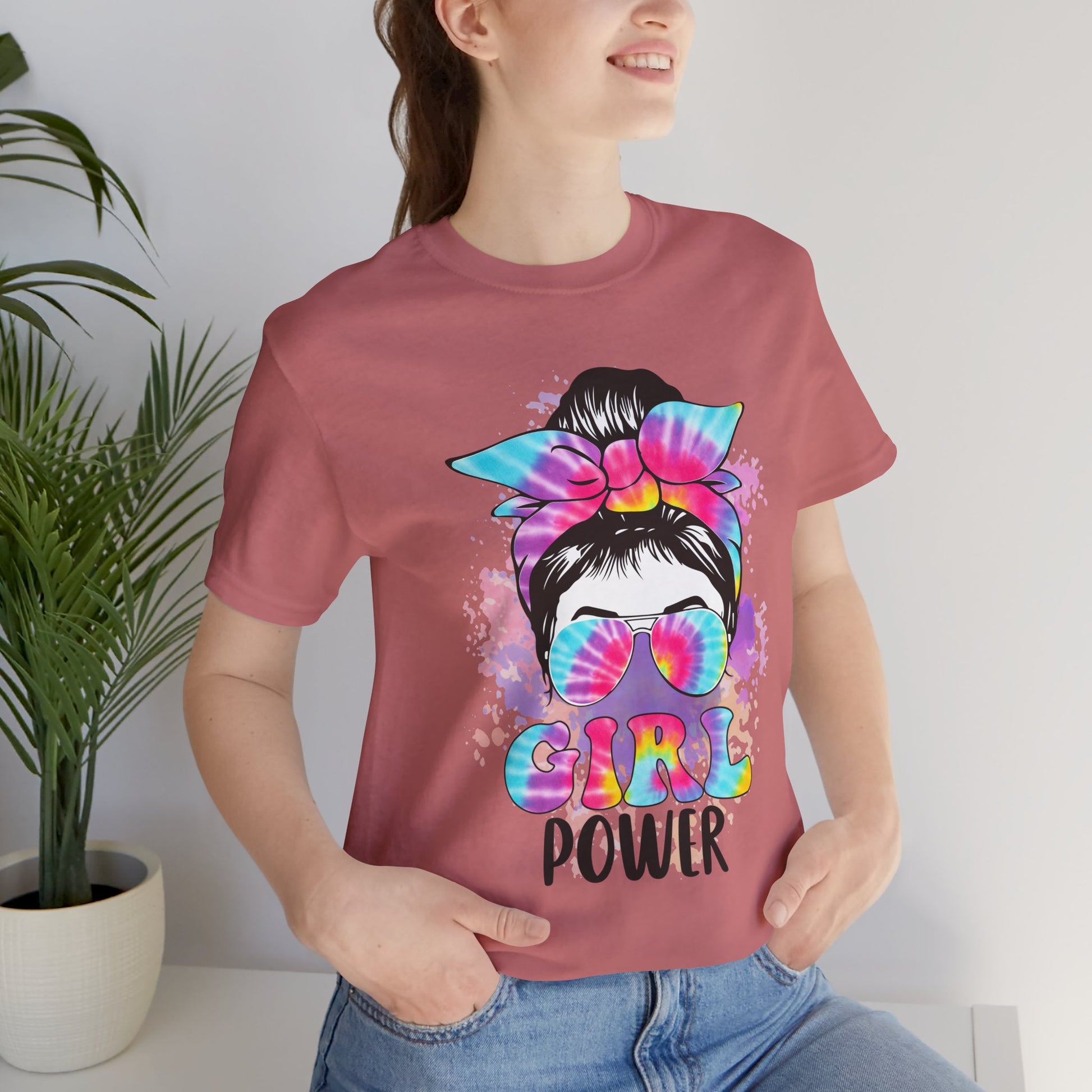 Empowering Girl Power Tee, Unisex T-Shirt for Girls, Feminist Apparel, Gift for Her, Cute Summer Top, Casual Statement Shirt
