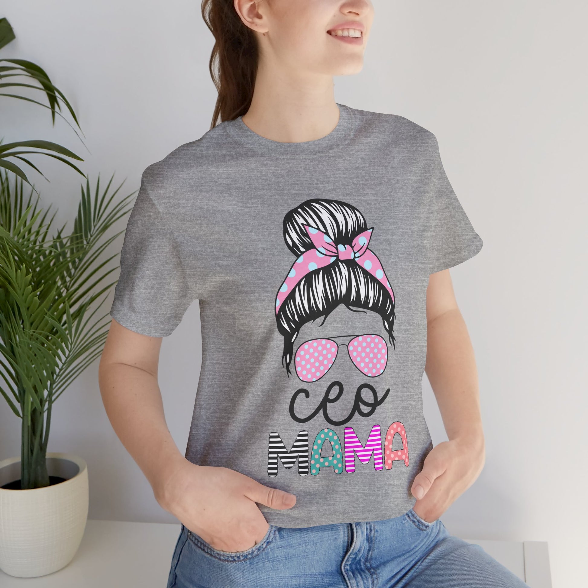 CEO Mama Graphic Tee, Unisex T-Shirt for Moms, Gift for New Mothers, Casual Summer Top, Fun Parenting Apparel, Mother's Day Gift