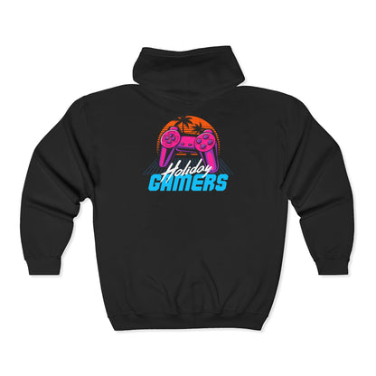 Unisex Gamers Zip Hoodie | Perfect for Gaming Enthusiasts, Comfortable Layering for All Seasons, Gift for Gamers, Stylish Sweatshirt