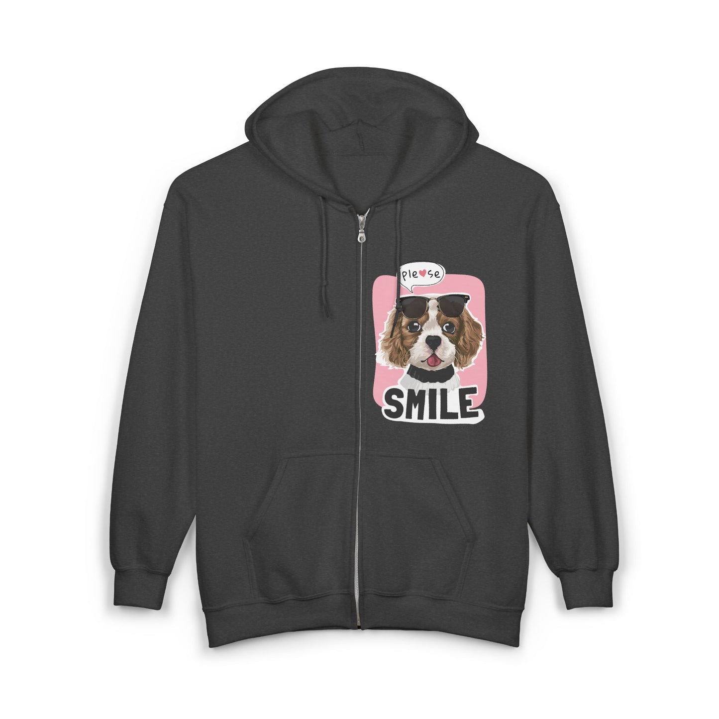 Cavalier King Charles Spaniel Sunglasses Zip Hoodie