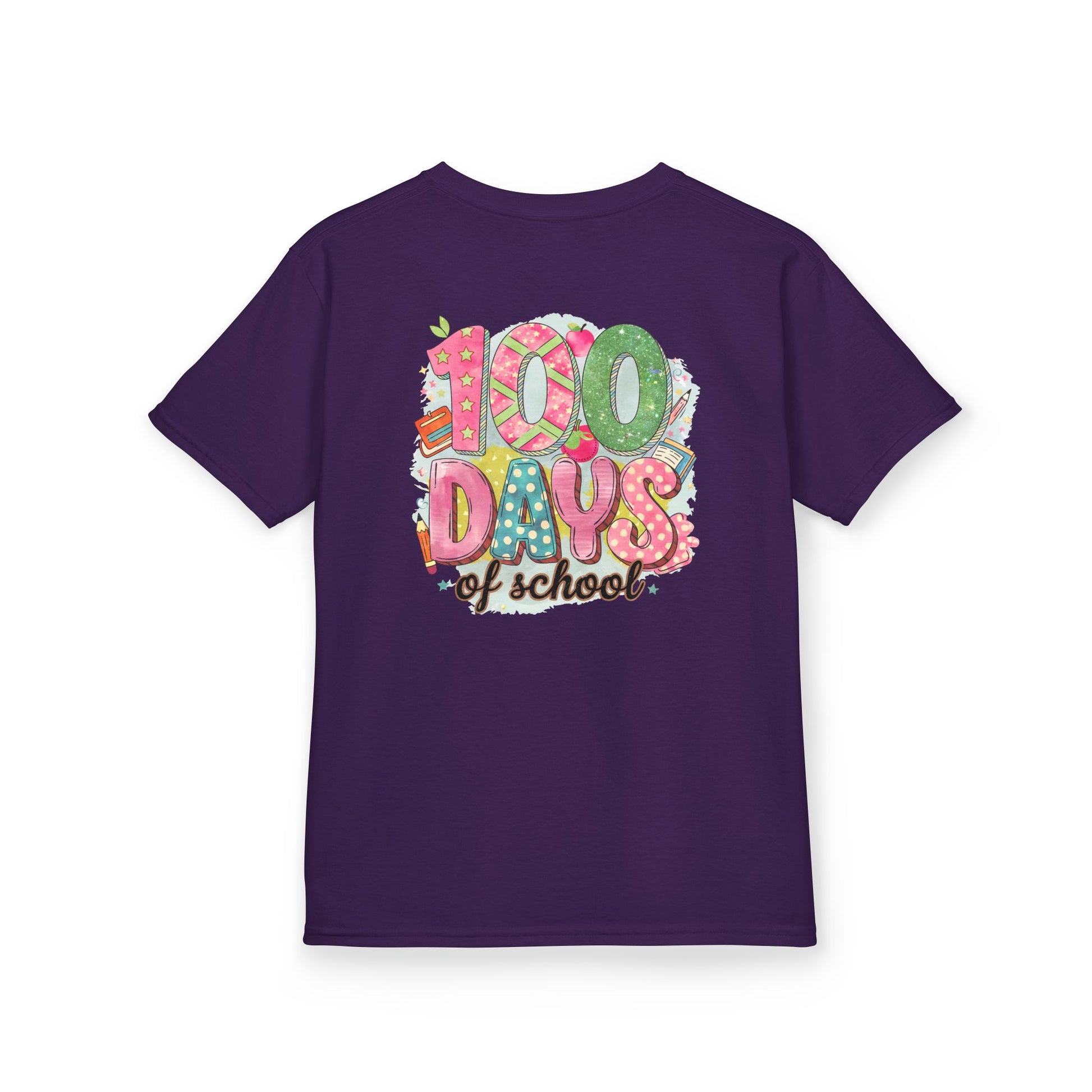 Kids 100 Days of School Tee, Fun t-shirt for kids, Milestone celebration shirt, Perfect for school events, Unique kids' apparel
