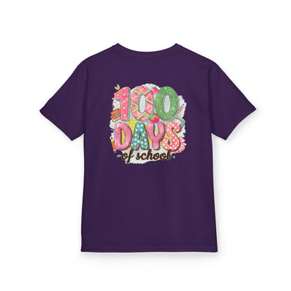 Kids 100 Days of School Tee, Fun t-shirt for kids, Milestone celebration shirt, Perfect for school events, Unique kids' apparel
