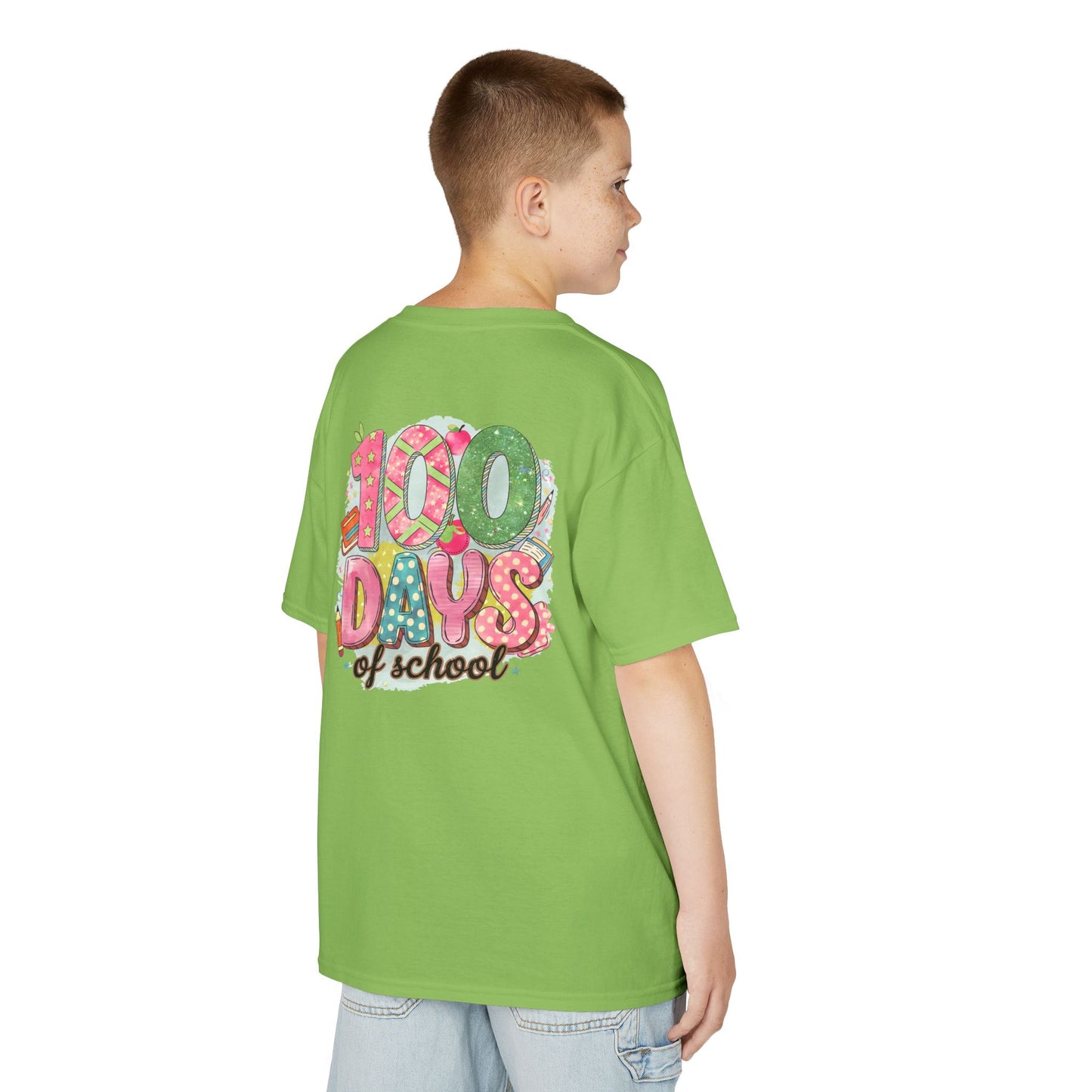 Kids 100 Days of School Tee, Fun t-shirt for kids, Milestone celebration shirt, Perfect for school events, Unique kids' apparel