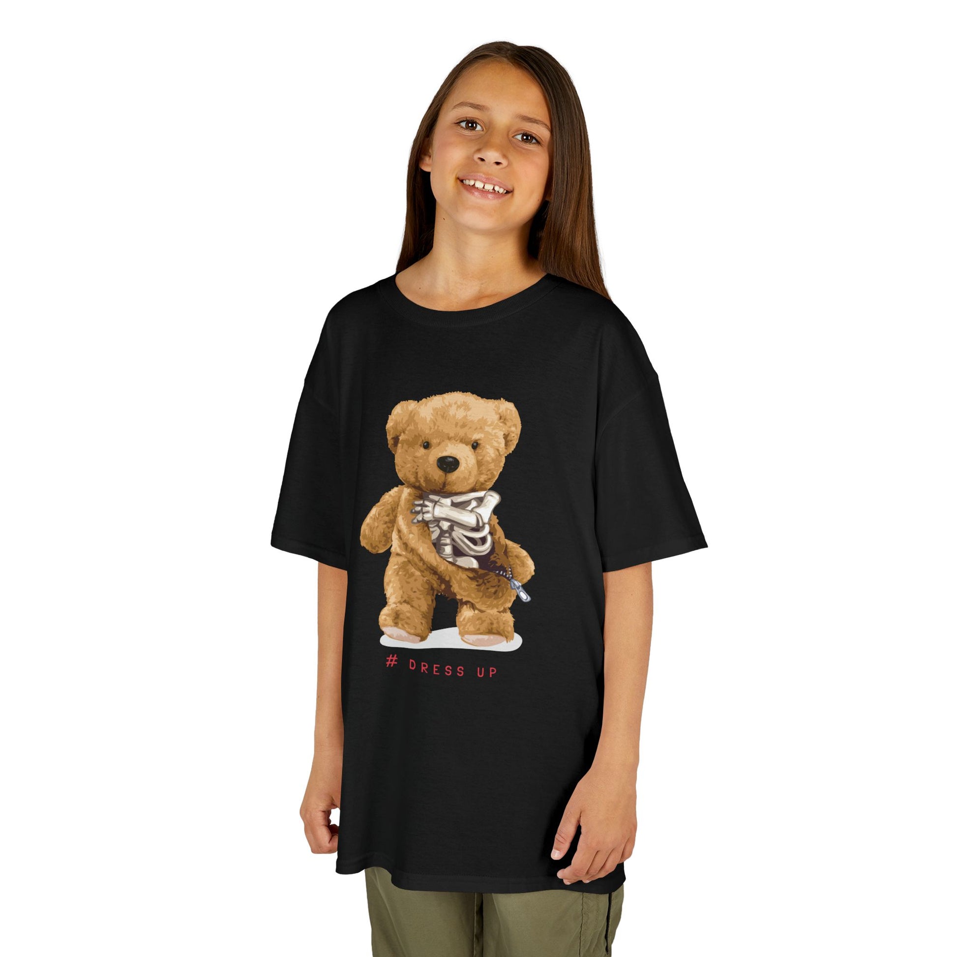 Cute Teddy Bear Kids Tee, Kids Cotton T-Shirt, Fun Graphic Tee, Childrens Holiday Gift, Soft Casual Wear