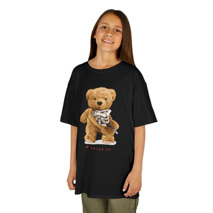 Cute Teddy Bear Kids Tee, Kids Cotton T-Shirt, Fun Graphic Tee, Childrens Holiday Gift, Soft Casual Wear