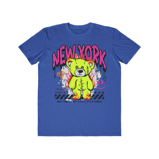New York Graphic Tee, Urban Wear For Men, Stylish Casual T-Shirt, Urban Streetwear Top, Gift for NY Lovers, Trendy Summer Tee Heather Blue