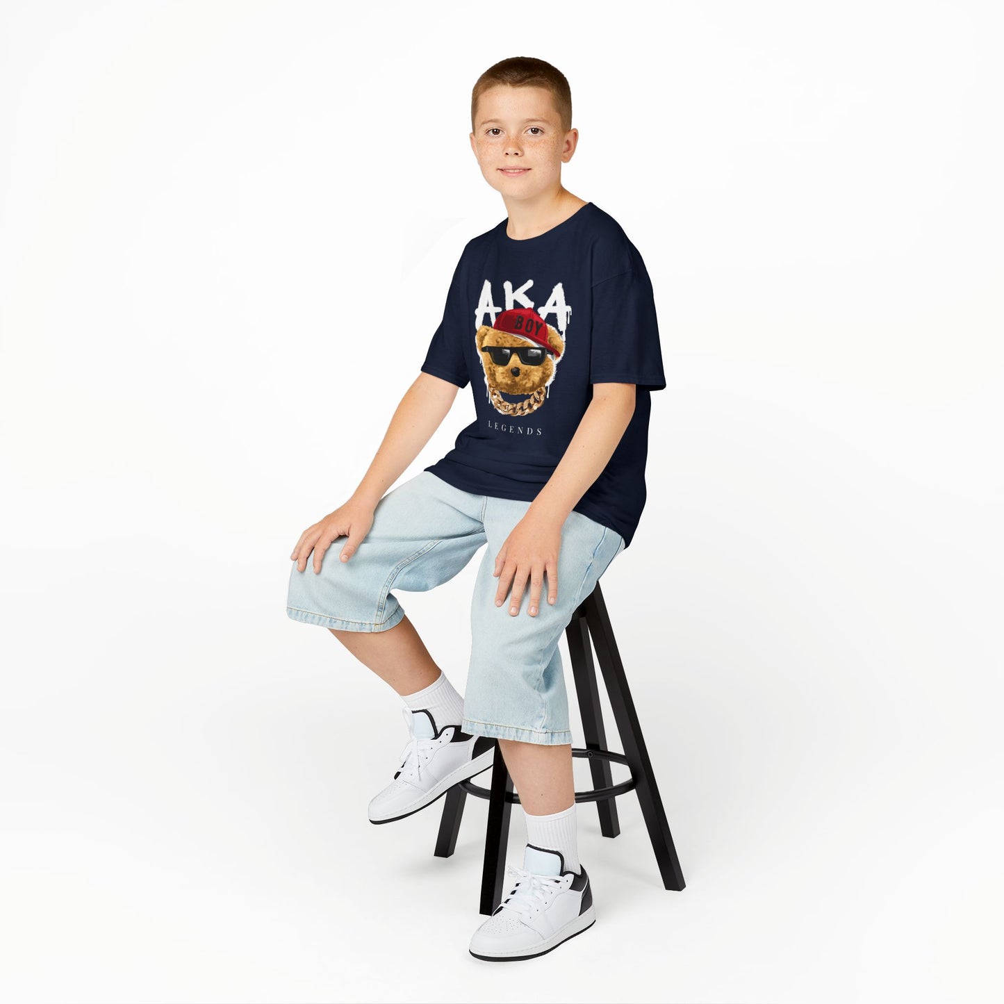 Fun Trendy Kids Tee, Cool Kid Shirt, Bear Graphic Tee, Gift for Boys, Casual Everyday Wear
