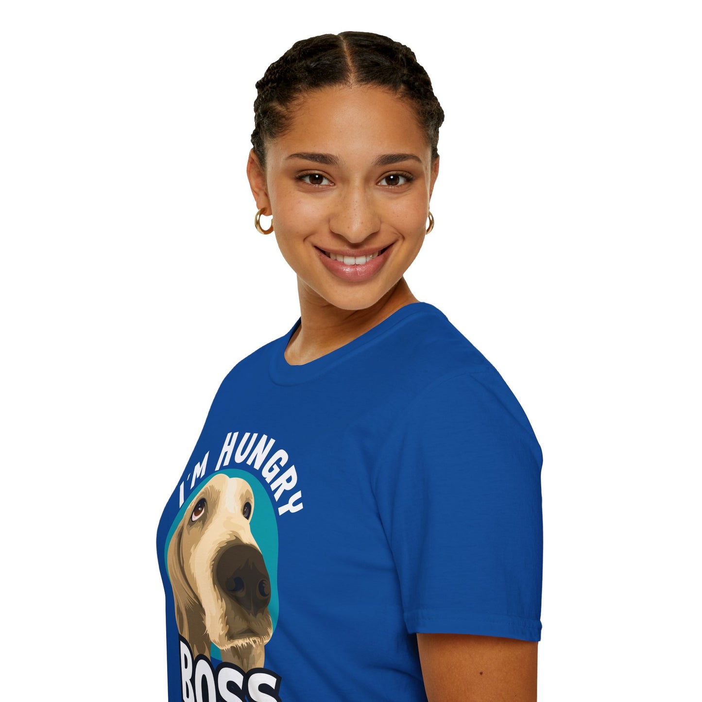 Hungry Boss Dog T-Shirt, Unisex Pet Lover Tee, Funny Animal Shirt, Gift for Dog Owners, Casual Style for Dog Lovers