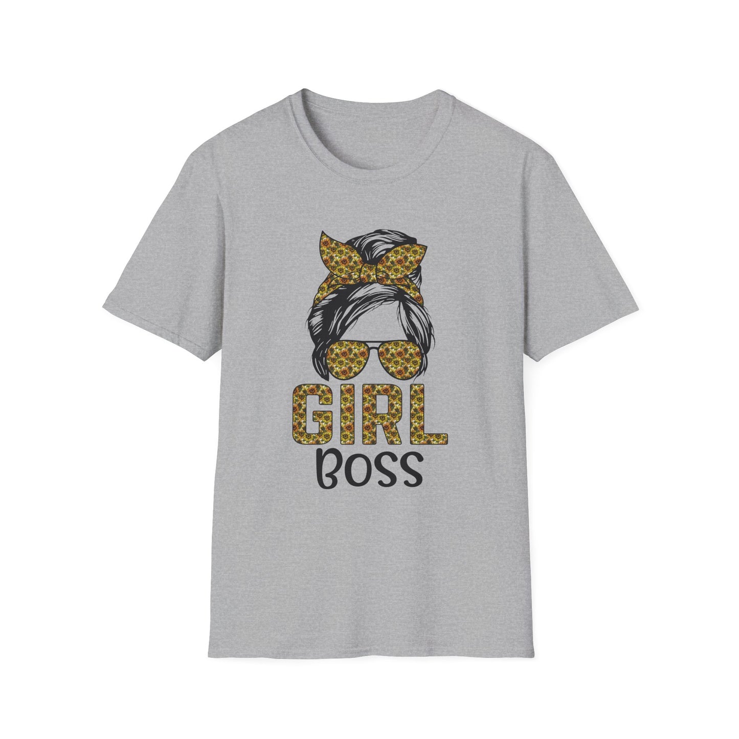 Chic Girl Boss T-Shirt, Empowerment Tee, Gift for Her, Motivational Shirt, Women’s Empowerment Apparel Sport Grey