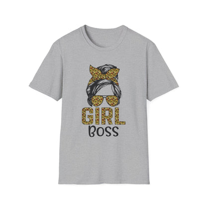 Chic Girl Boss T-Shirt, Empowerment Tee, Gift for Her, Motivational Shirt, Women’s Empowerment Apparel Sport Grey