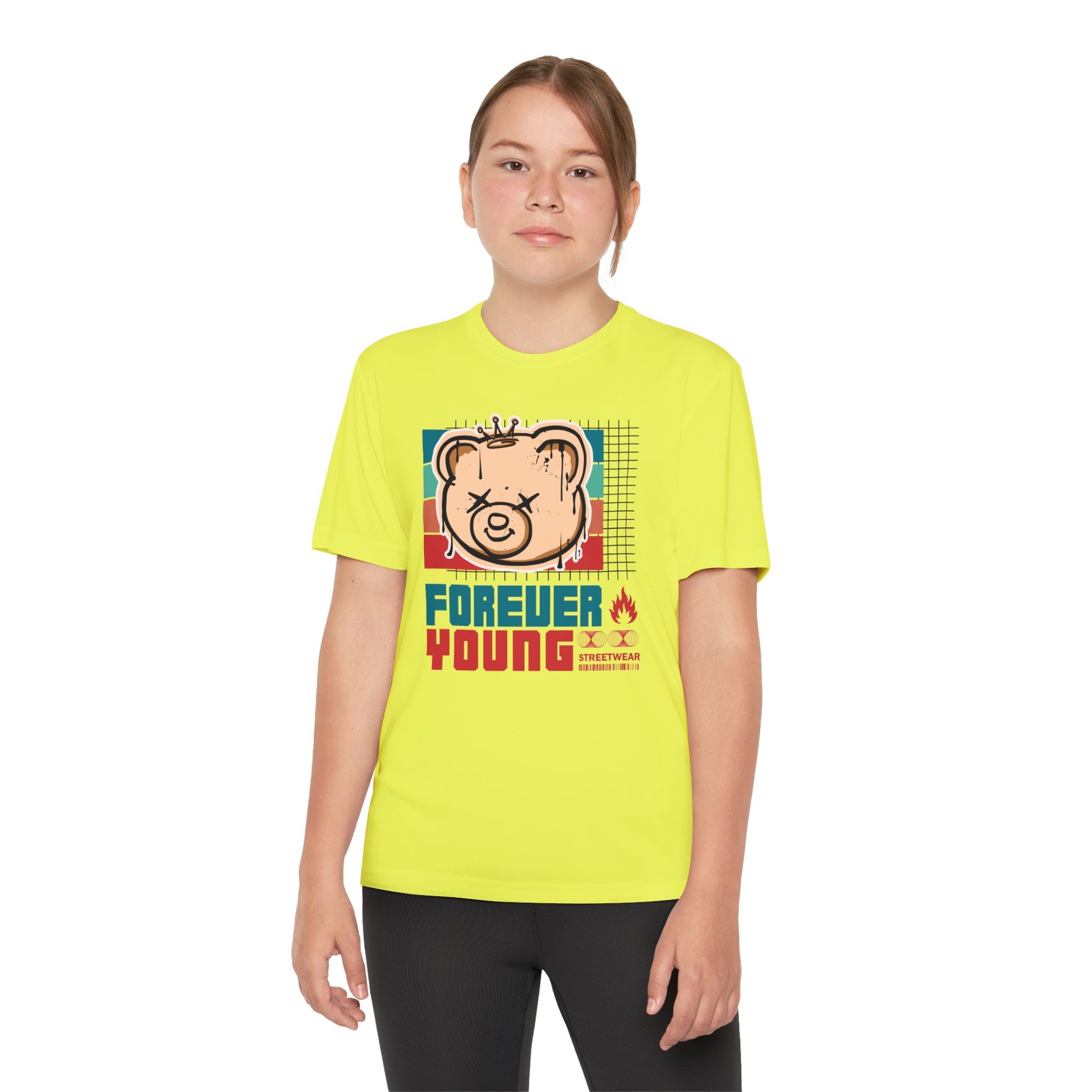 Forever Young Youth Tee - Trendy Cotton T-Shirt for Kids, Perfect for Birthdays, Parties, Sports Events, Gifts, Casual Wear