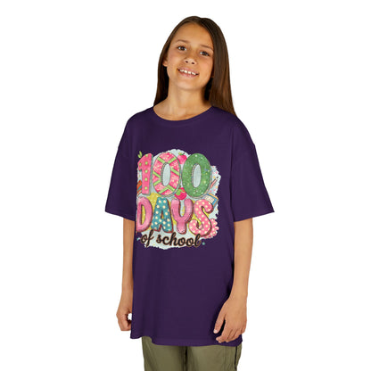 Kids 100 Days of School Tee, Fun t-shirt for kids, Milestone celebration shirt, Perfect for school events, Unique kids' apparel