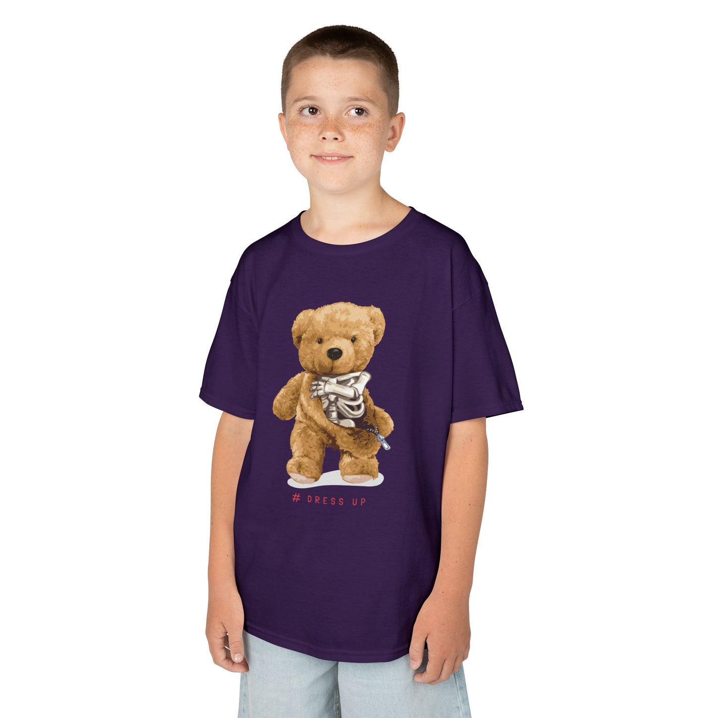 Cute Teddy Bear Kids Tee, Kids Cotton T-Shirt, Fun Graphic Tee, Childrens Holiday Gift, Soft Casual Wear