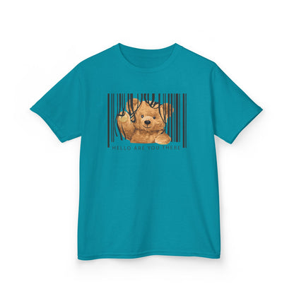 Kids Animal Graphic Tee, Cute Bear Shirt, Fun Kids Apparel, Perfect for Playdates, Birthday Gift, Animal Lover Gift Tropical Blue