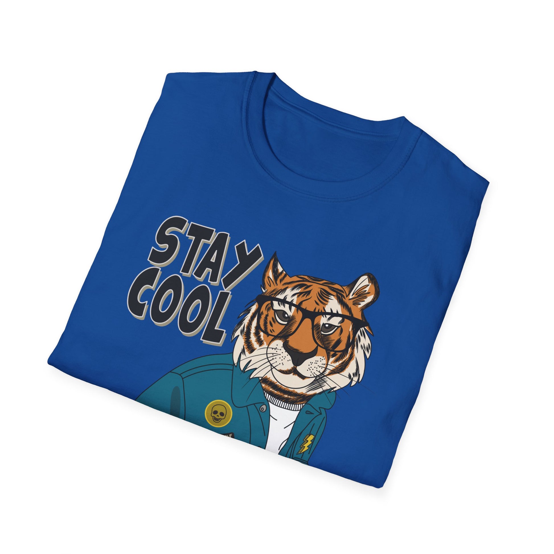 Cool Tiger Graphic T-Shirt | Stay Cool Tee, Unisex Sizes, Casual Wear, Gift for Animal Lovers, Everyday Style
