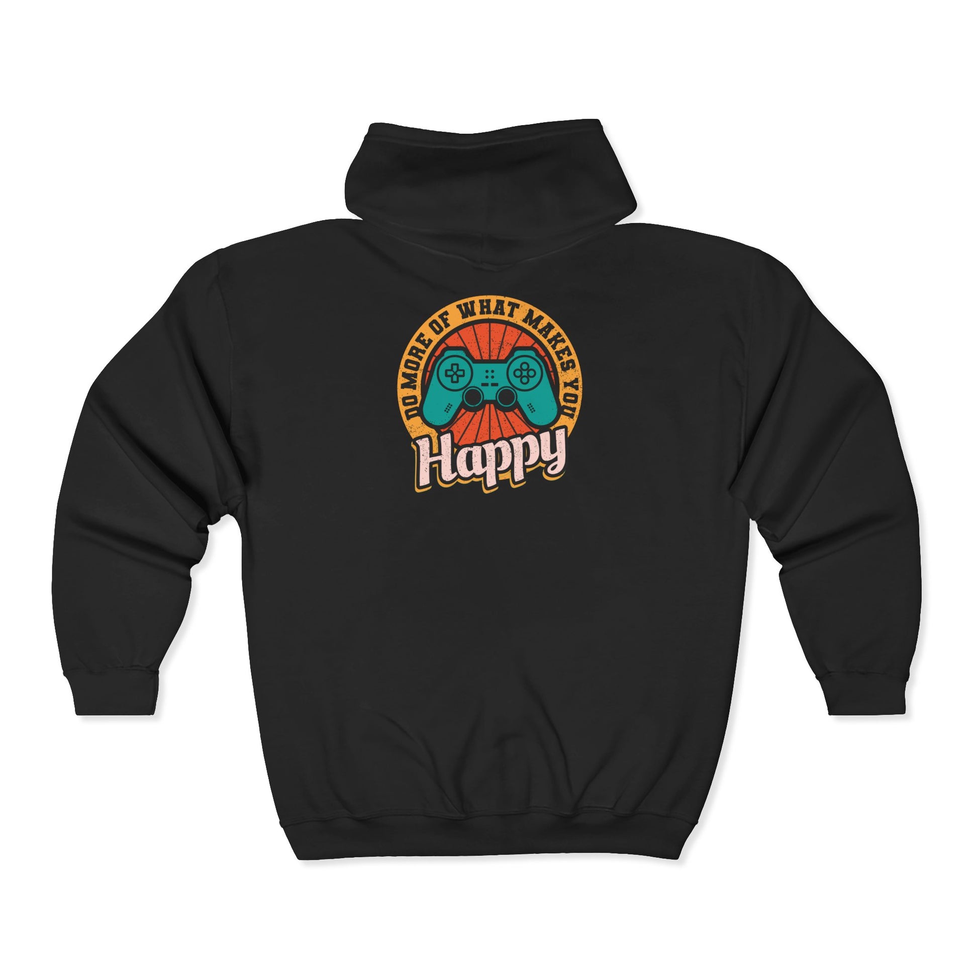 Gaming Happiness Zip Hoodie, Perfect Gift for Gamers, Cozy Unisex Hooded Sweatshirt, Fun Gaming Apparel, Casual Everyday Wear