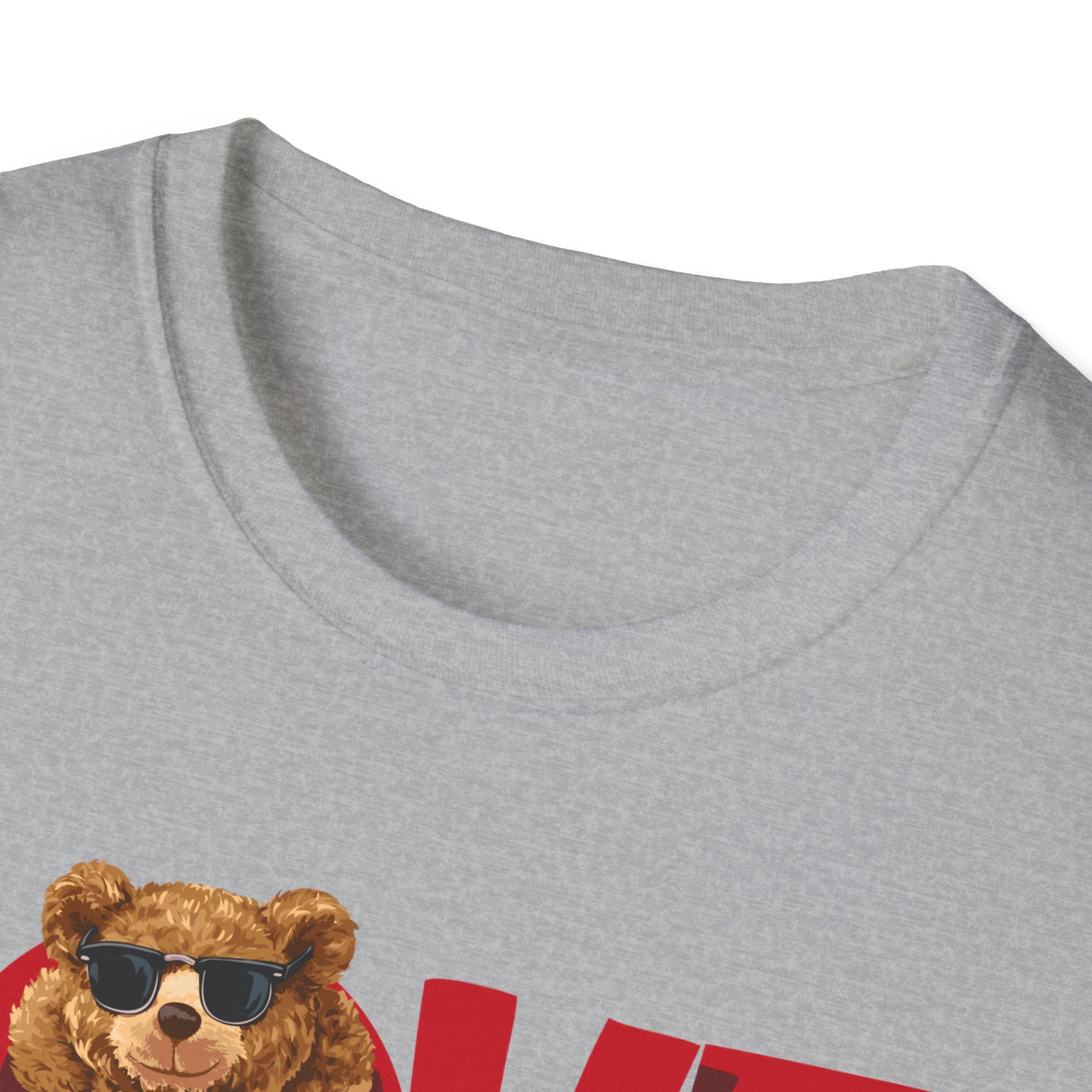 Love Bear Unisex Softstyle T-Shirt | Cute Casual Tee, Gift for Him/Her, Valentine’s Day, Birthday, Everyday Wear