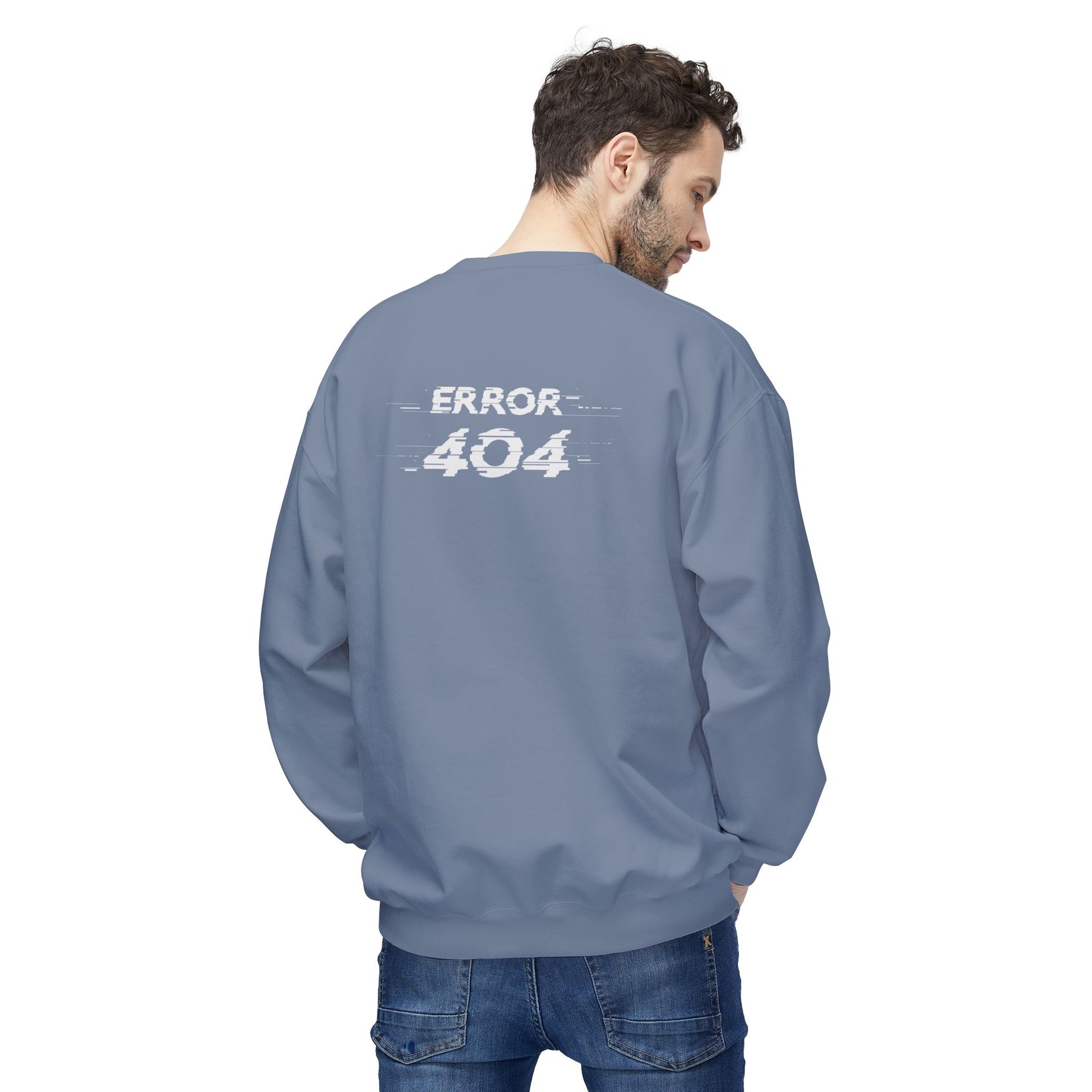 Error 404 Crewneck Sweatshirt, Funny Gift for Tech Lovers, Unisex Fleece Sweater, Casual Outfit, Geeky Humor Clothing