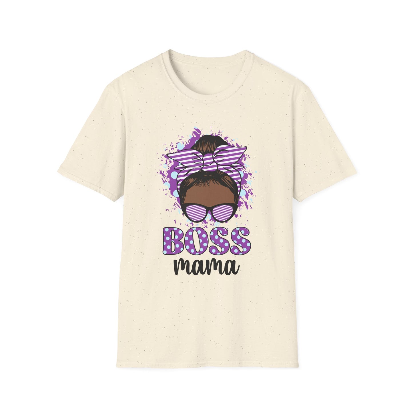 Boss Mama Unisex Softstyle T-Shirt | Trendy Graphic Tee, Gift for Moms, Mother's Day, Casual Wear, Statement Shirt Natural