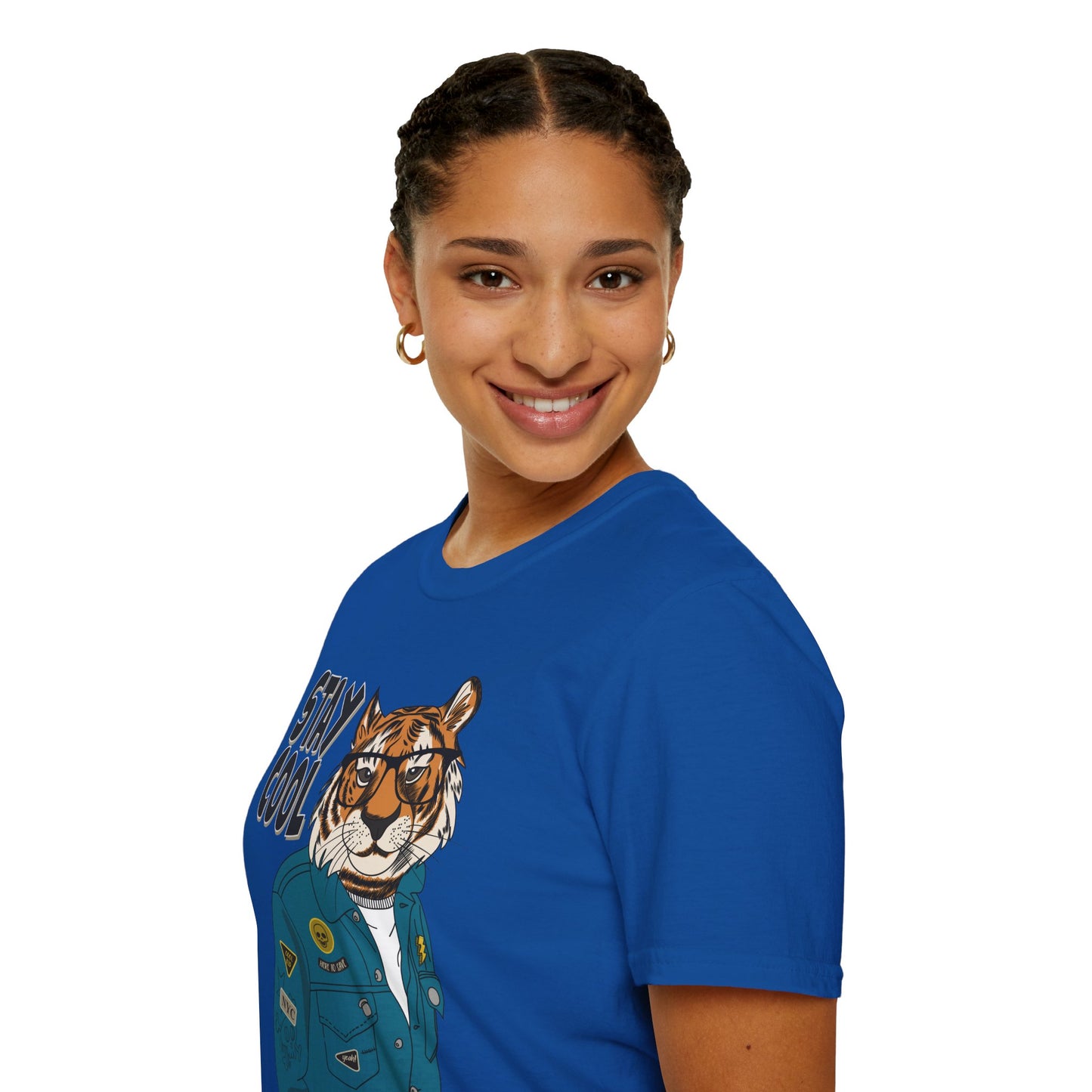 Cool Tiger Graphic T-Shirt | Stay Cool Tee, Unisex Sizes, Casual Wear, Gift for Animal Lovers, Everyday Style