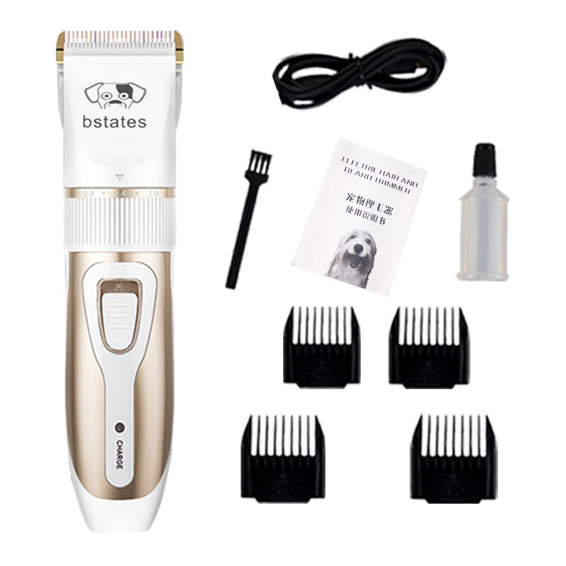 Professional Low Noise Pet Hair Clipper Easy Grooming For Dogs & Cats White Standard Edition