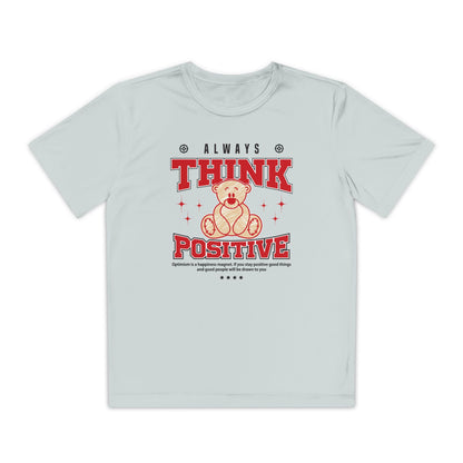 Youth Motivational Tee, Positive Thinking Shirt for Kids, Inspirational Youth Apparel, Birthday Gift, Daily Wear, Cheerful Style Silver