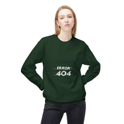 Error 404 Crewneck Sweatshirt, Funny Gift for Tech Lovers, Unisex Fleece Sweater, Casual Outfit, Geeky Humor Clothing