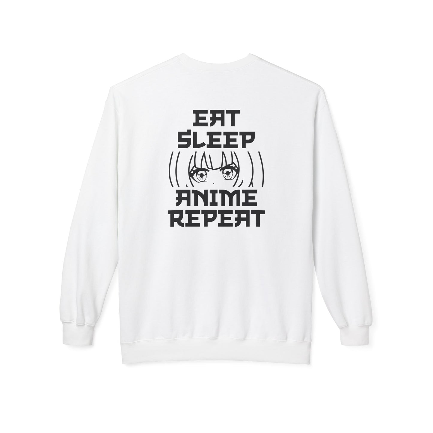 Anime Fan Crewneck Sweatshirt, Cozy Fleece, Gift for Anime Lovers, Casual Wear, Funny Sweatshirt