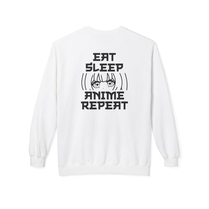 Anime Fan Crewneck Sweatshirt, Cozy Fleece, Gift for Anime Lovers, Casual Wear, Funny Sweatshirt