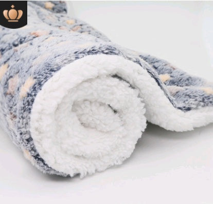 Cute Cat Blankets Dog Pet Mat Dark GY starry sky
