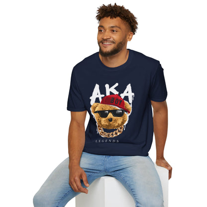Trendy Graphic Tee: AKA Legends T-Shirt for Casual Wear, Gift for Bear Lovers, Stylish Summer Essential, Unisex Soft Tee