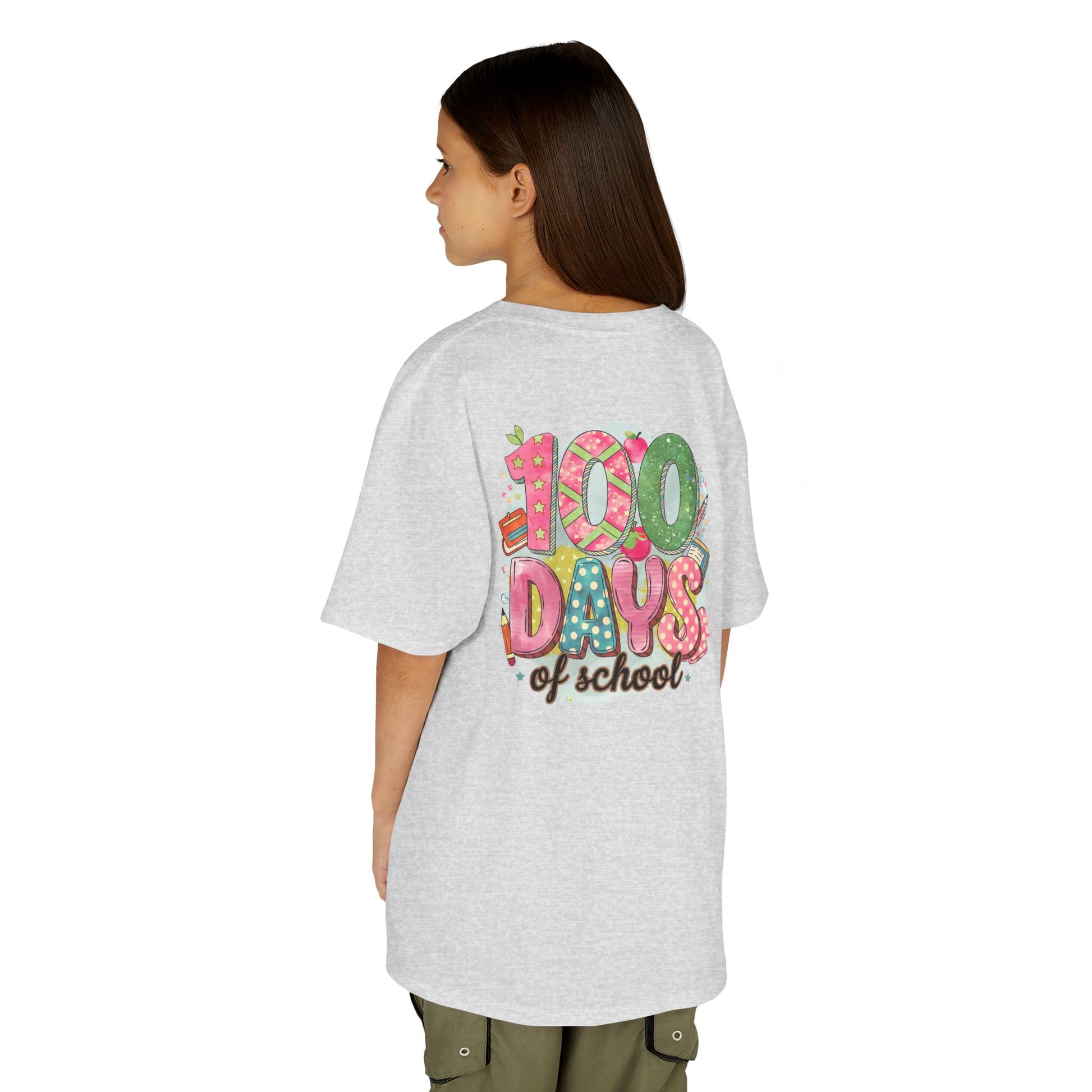 Kids 100 Days of School Tee, Fun t-shirt for kids, Milestone celebration shirt, Perfect for school events, Unique kids' apparel
