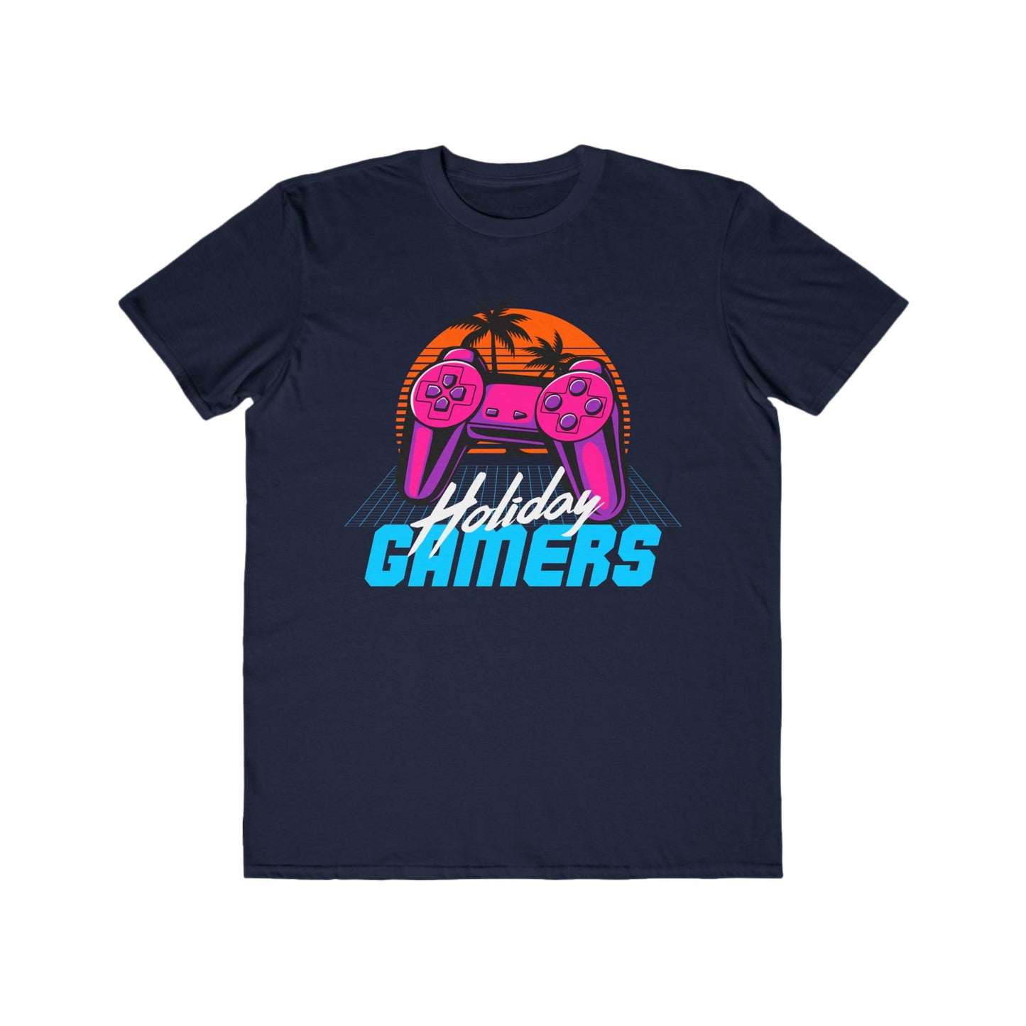Men's Gaming Holiday Tee, Perfect for Gamers, Summer Vibes, Gift for Birthdays, Casual Wear, Collector's Item Navy