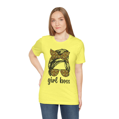 Stylish Girl Boss Tee: Empowerment Shirt for Women, Casual Outfit, Trendy Gift, Birthday Apparel, Motivational Fashion