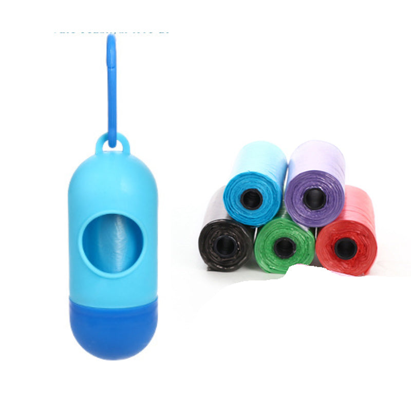 Pet Trash Bag Dog Poop Bags For Waste Refuse Cleanup Light blue 5pcs bag