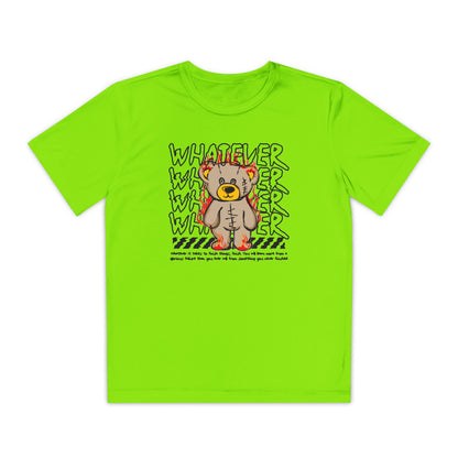 Bear Youth Graphic Tee, Motivational Tee for Kids, Fun Animal Print Shirt, Gift for Young Competitors, Casual Everyday Wear Lime Shock