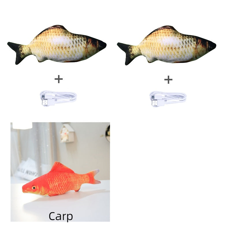Without Cat Nip Version - Electric Jumping Fish Simulation Electric Fish Toy Set A