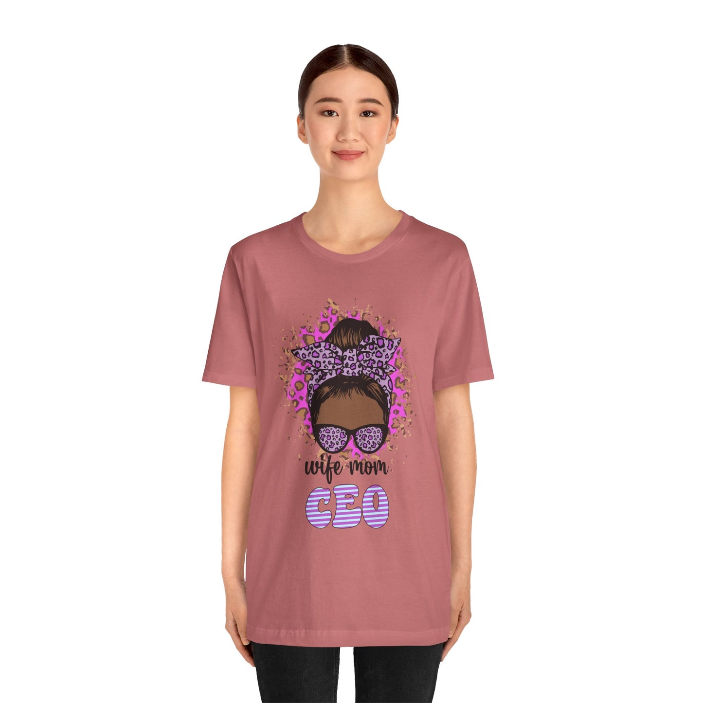 Wife Mom CEO T-Shirt: Empowering Tee for Moms, Gifts for Mother's Day, Women's Casual Wear, Motivational Apparel, Cute Graphic Tee