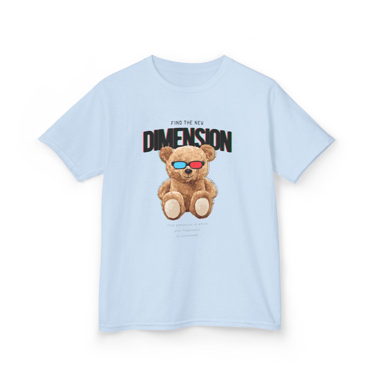 Kids Teddy Bear Graphic Tee, Fun Kids T-Shirt, Cute Gift for Children, Birthday Tee, Playful Shirt for Little Ones Light Blue