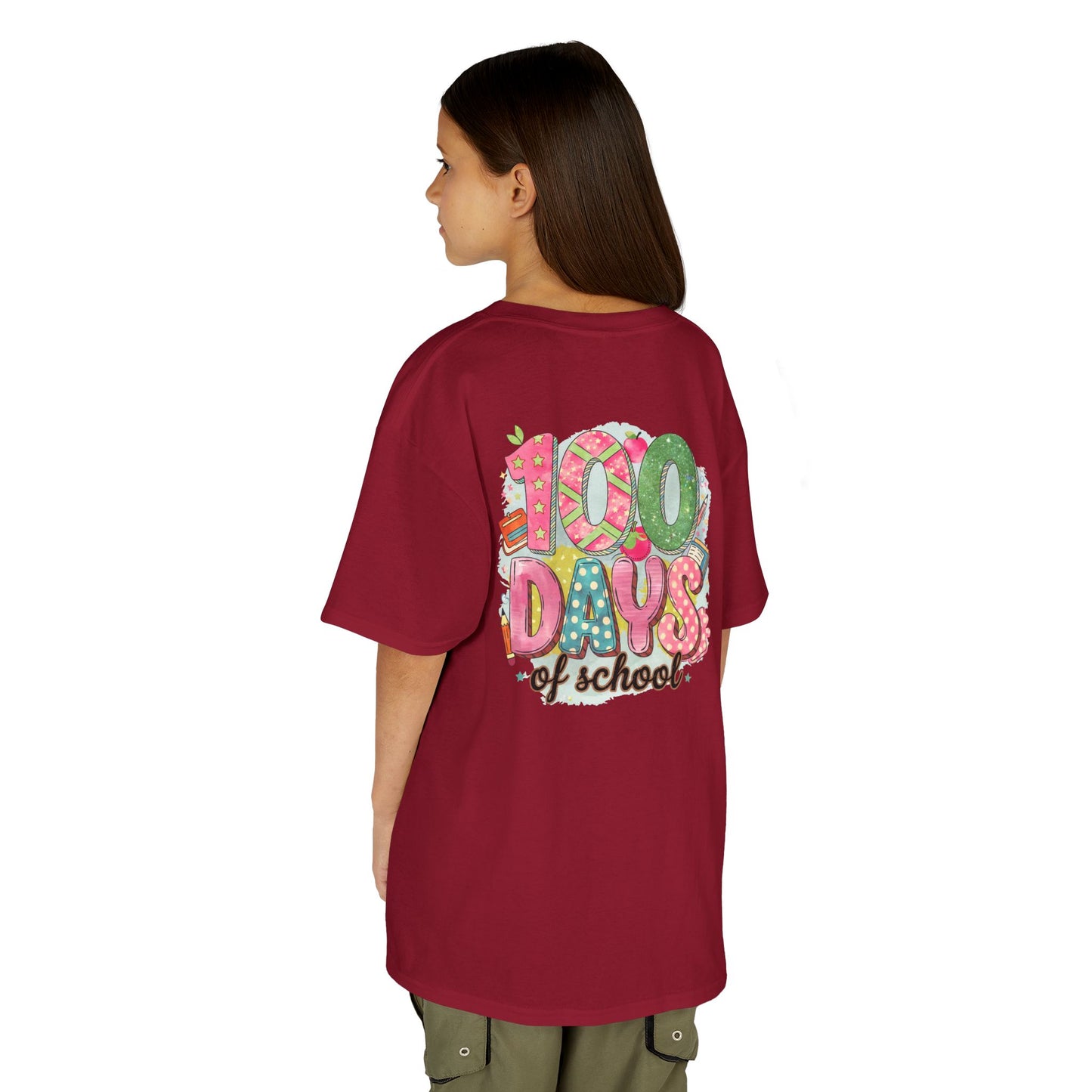 Kids 100 Days of School Tee, Fun t-shirt for kids, Milestone celebration shirt, Perfect for school events, Unique kids' apparel