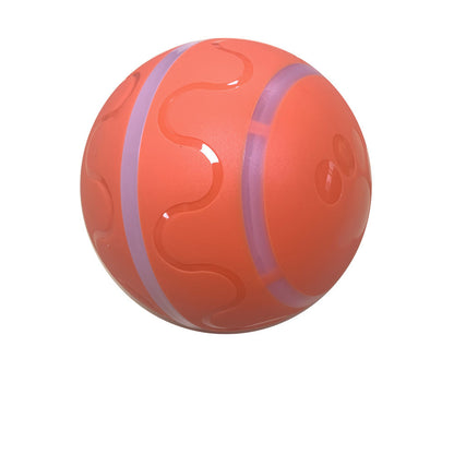 Pet New Cat Wicked Ball Toy Intelligent Ball USB Cat Toys Self Rotating Ball Automatic Rotation Ball Orange Without movement