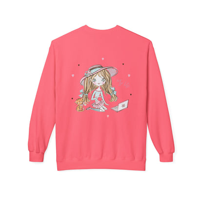 Cute Illustrated Crewneck Sweatshirt, Cozy Everyday Wear, Gift for Her, Fun Fashion, Casual Outfit, Birthday Present