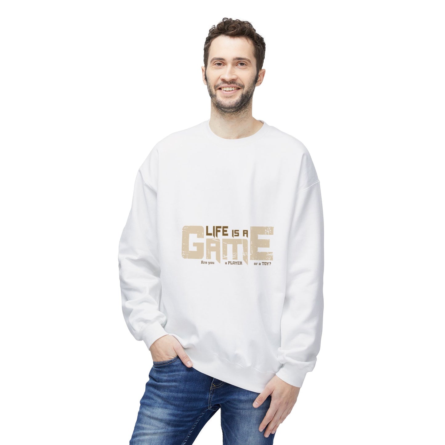 Game Life Unisex Sweatshirt, Soft Sweatshirt, Gamer Gift, Casual Wear, Birthday Gift, Inspirational Apparel